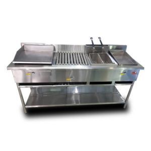 Freidora en Acero 4 Servicios